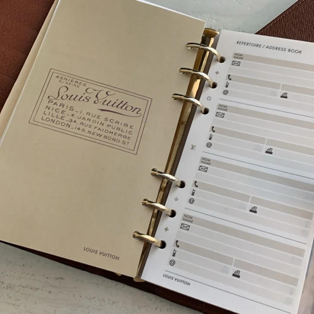 Louis Vuitton agenda